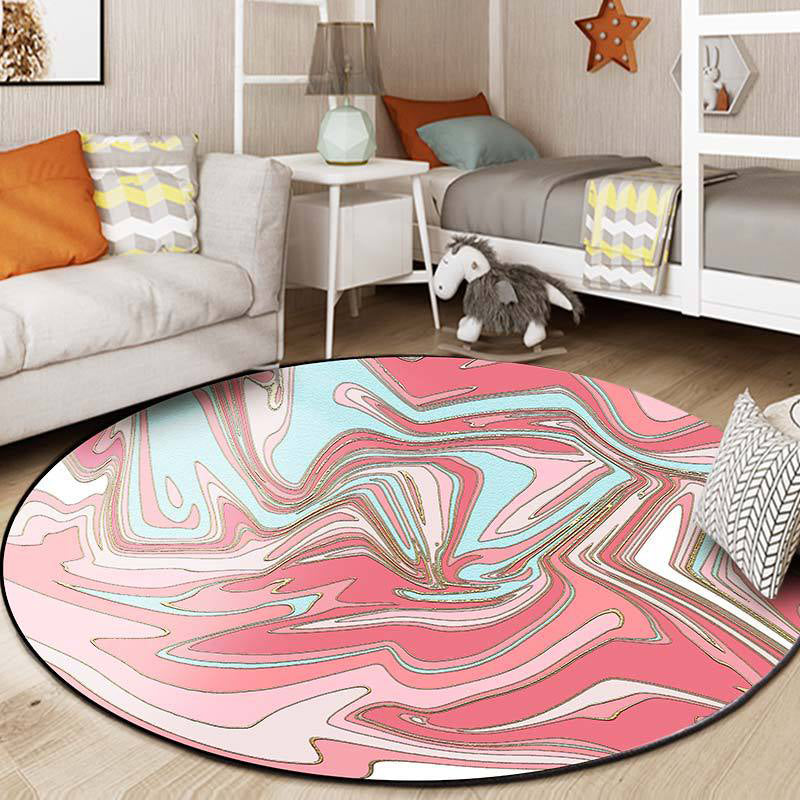 Green Modern Rug Polyester Cactus Area Rug Njon-Slip Backing Rug for Living Room