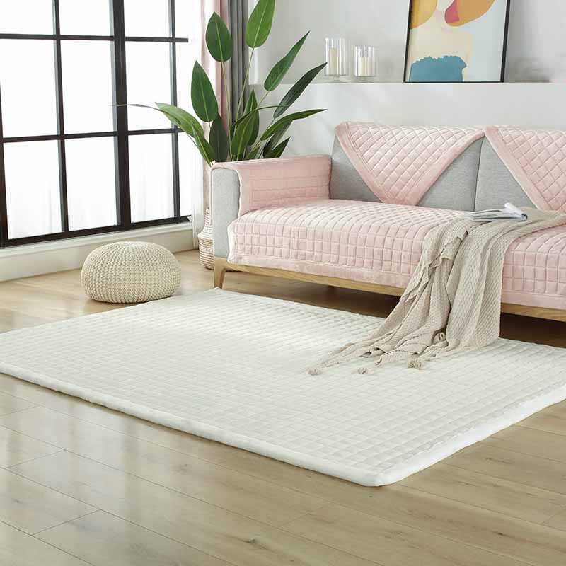 Tapis de chambre à coucher rose Couleur de couleur Polyester Rapier