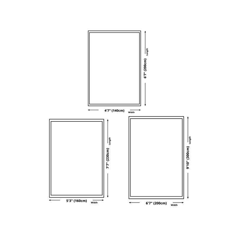 Modern Washable Area Rug Plant Print Carpet Polyester Area Rug with Non-Slip Backing