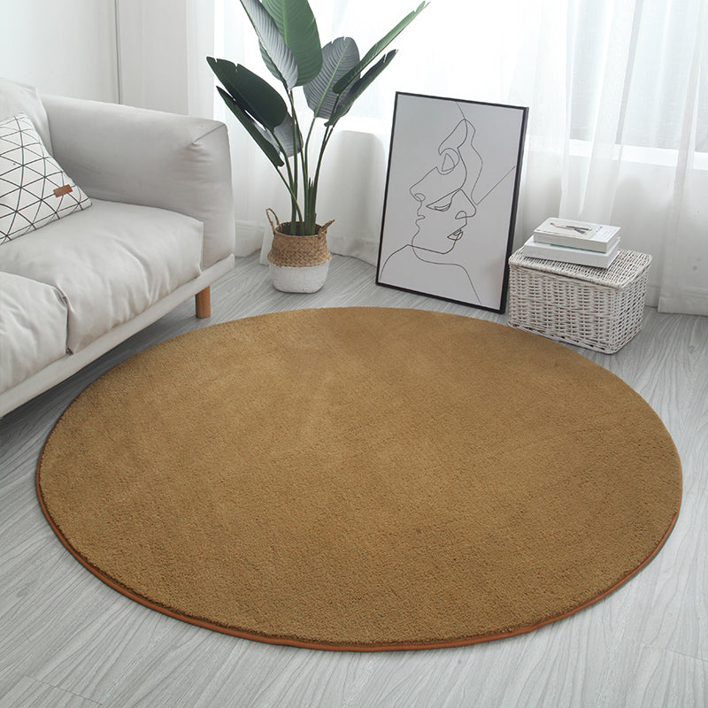 Tapis gris de couleur unie, moderne, en Polyester, résistant aux taches, pour la décoration de la maison