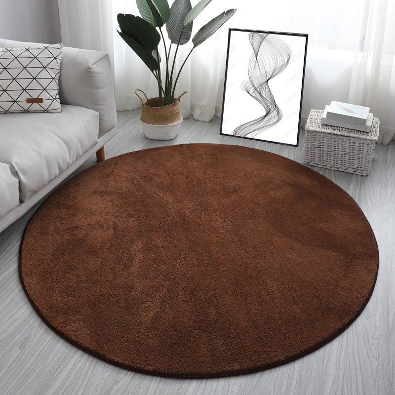 Tapis gris de couleur unie, moderne, en Polyester, résistant aux taches, pour la décoration de la maison