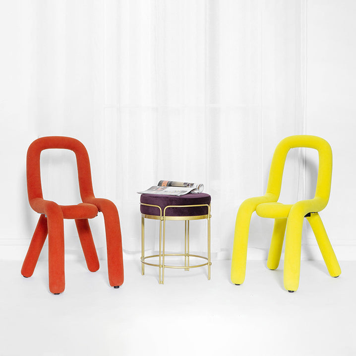 Juego de sillas de lino de estilo contemporáneo, cocina, comedor, sillas laterales con respaldo abierto