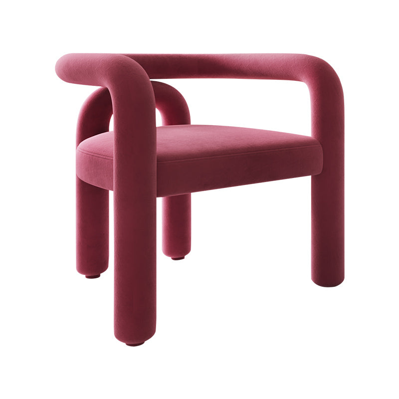 Sillas de comedor de cocina de estilo moderno con respaldo abierto y sillas laterales con brazo