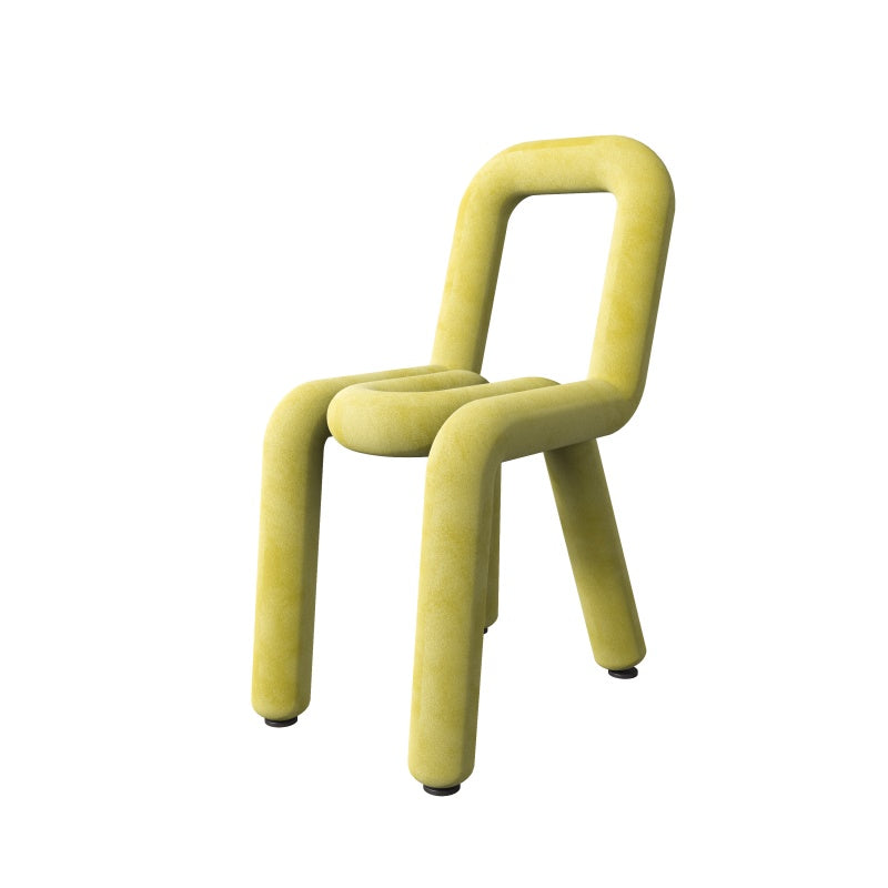 Sillas de terciopelo de estilo moderno, juego de sillas de comedor con parte trasera abierta