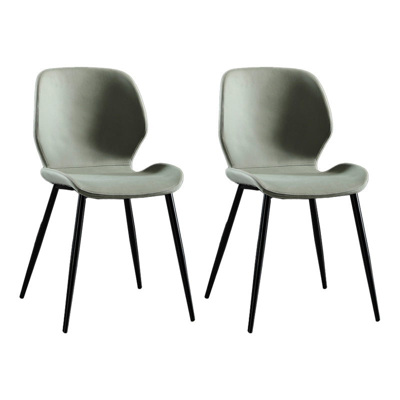 Metal industrial que cena la silla lateral sin brazos del lado del Wingback del comedor de la silla lateral