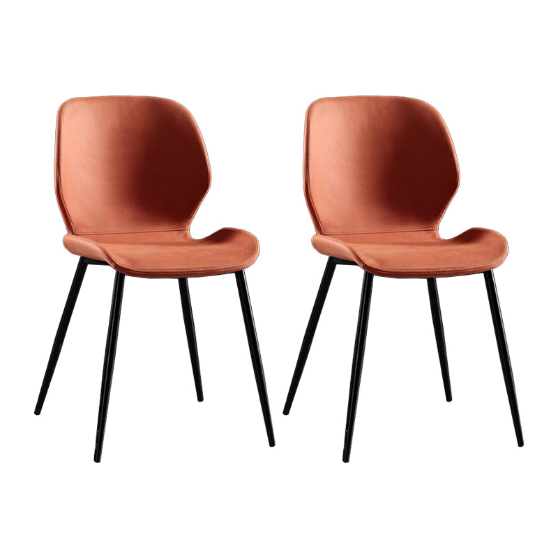 Metal industrial que cena la silla lateral sin brazos del lado del Wingback del comedor de la silla lateral
