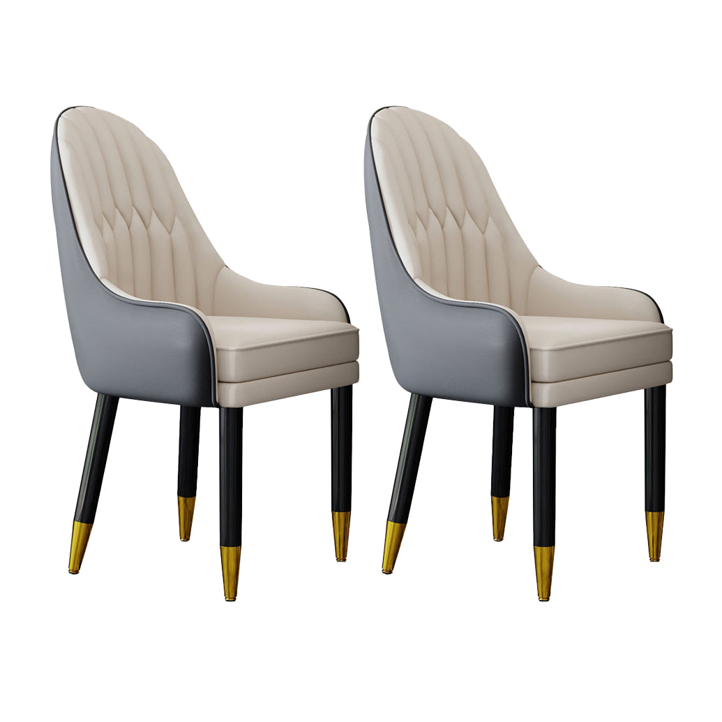 Silla escandinava para el hogar, sillón tapizado con respaldo Parsons, silla de comedor de madera