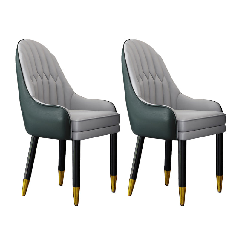 Silla escandinava para el hogar, sillón tapizado con respaldo Parsons, silla de comedor de madera