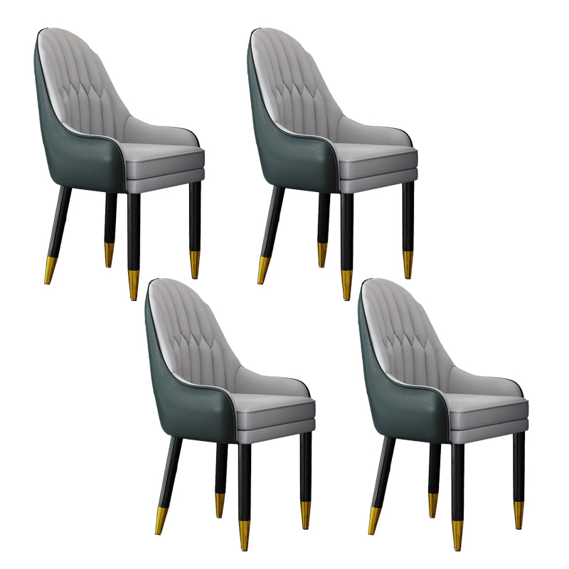 Silla escandinava para el hogar, sillón tapizado con respaldo Parsons, silla de comedor de madera