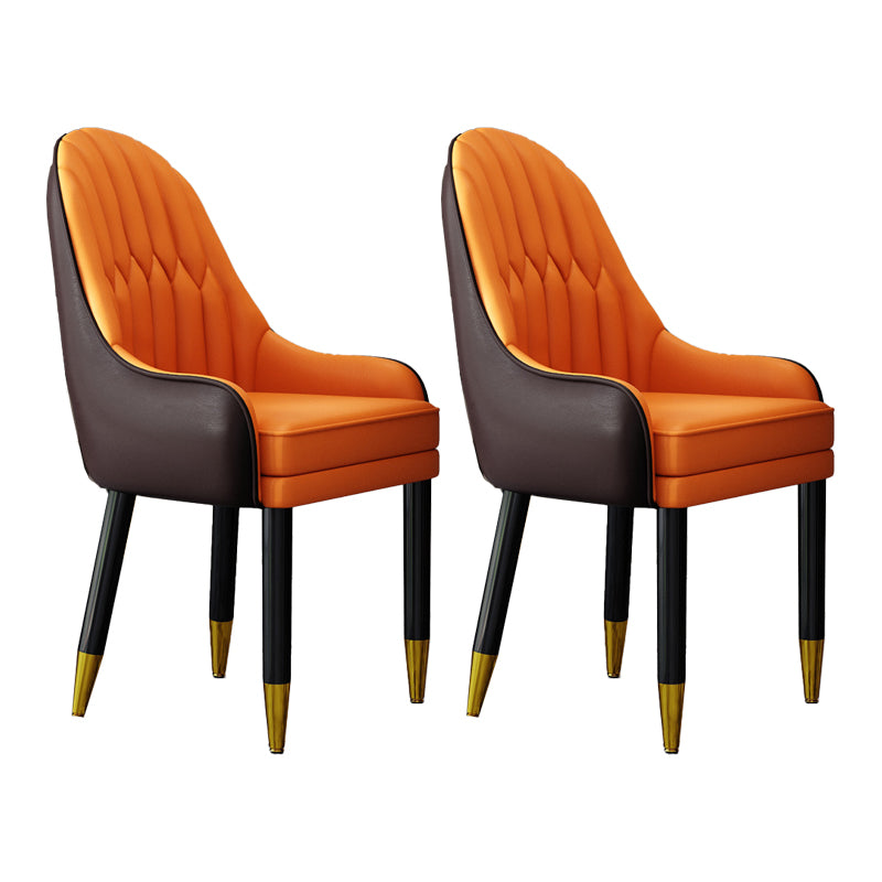Silla escandinava para el hogar, sillón tapizado con respaldo Parsons, silla de comedor de madera