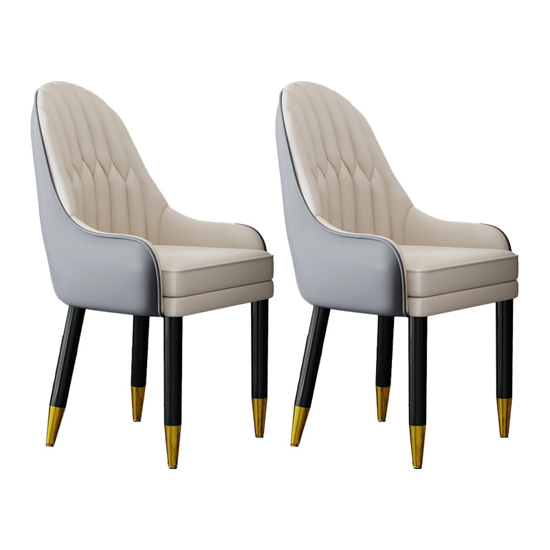 Silla escandinava para el hogar, sillón tapizado con respaldo Parsons, silla de comedor de madera