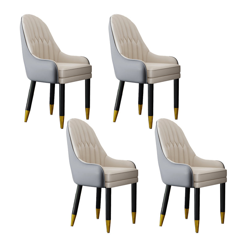 Silla escandinava para el hogar, sillón tapizado con respaldo Parsons, silla de comedor de madera