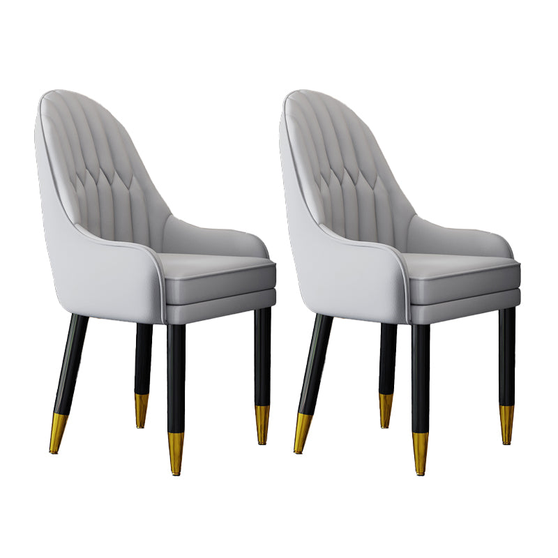 Silla escandinava para el hogar, sillón tapizado con respaldo Parsons, silla de comedor de madera
