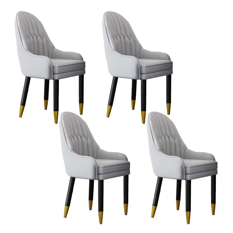 Silla escandinava para el hogar, sillón tapizado con respaldo Parsons, silla de comedor de madera