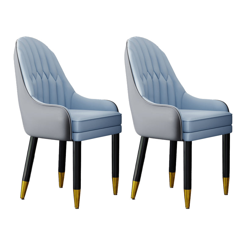 Silla escandinava para el hogar, sillón tapizado con respaldo Parsons, silla de comedor de madera