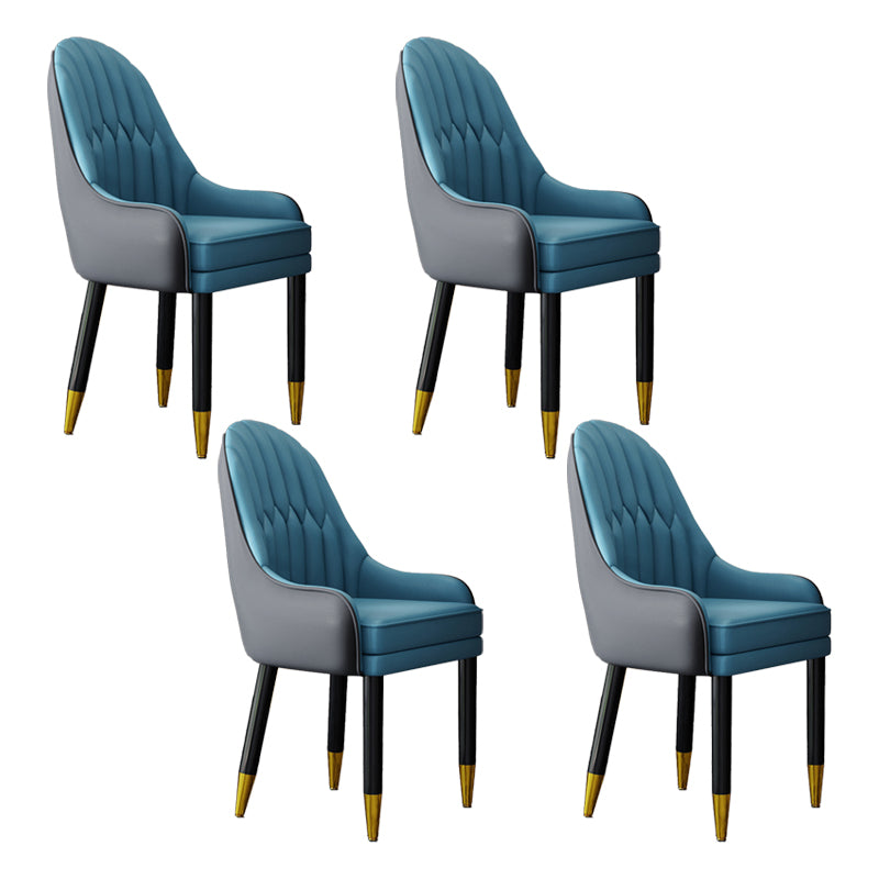 Silla escandinava para el hogar, sillón tapizado con respaldo Parsons, silla de comedor de madera