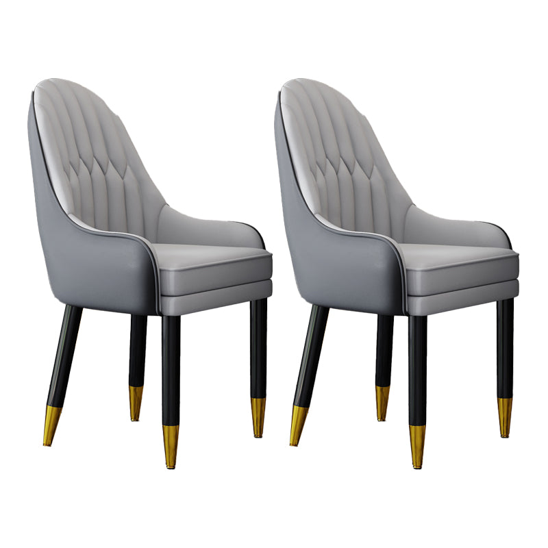 Silla escandinava para el hogar, sillón tapizado con respaldo Parsons, silla de comedor de madera