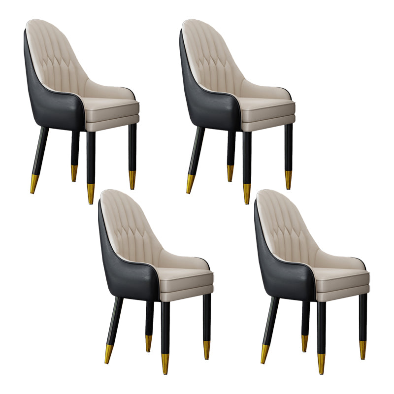 Silla escandinava para el hogar, sillón tapizado con respaldo Parsons, silla de comedor de madera