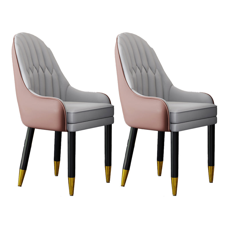 Silla escandinava para el hogar, sillón tapizado con respaldo Parsons, silla de comedor de madera