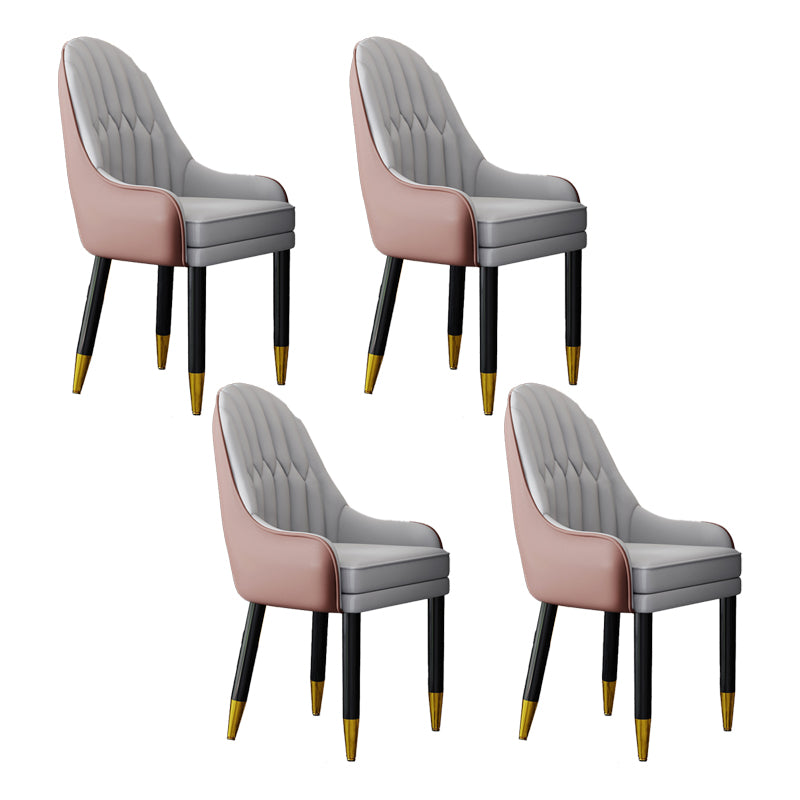 Silla escandinava para el hogar, sillón tapizado con respaldo Parsons, silla de comedor de madera