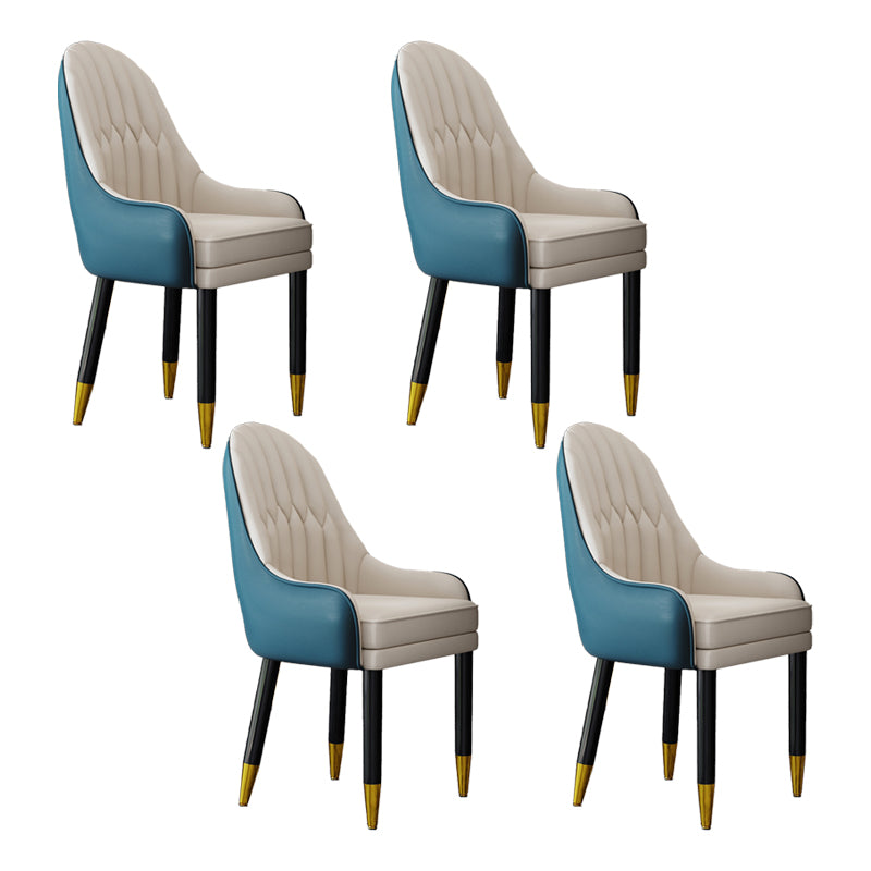 Silla escandinava para el hogar, sillón tapizado con respaldo Parsons, silla de comedor de madera
