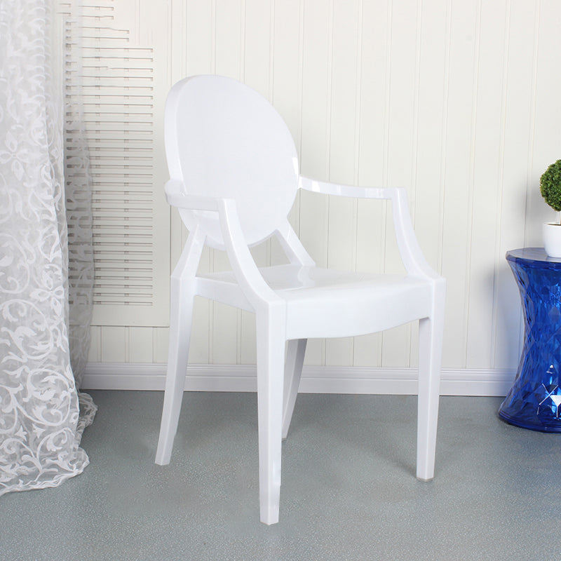 Eigentijdse stijl keuken eetstoelen plastic eetarm zijstoelen