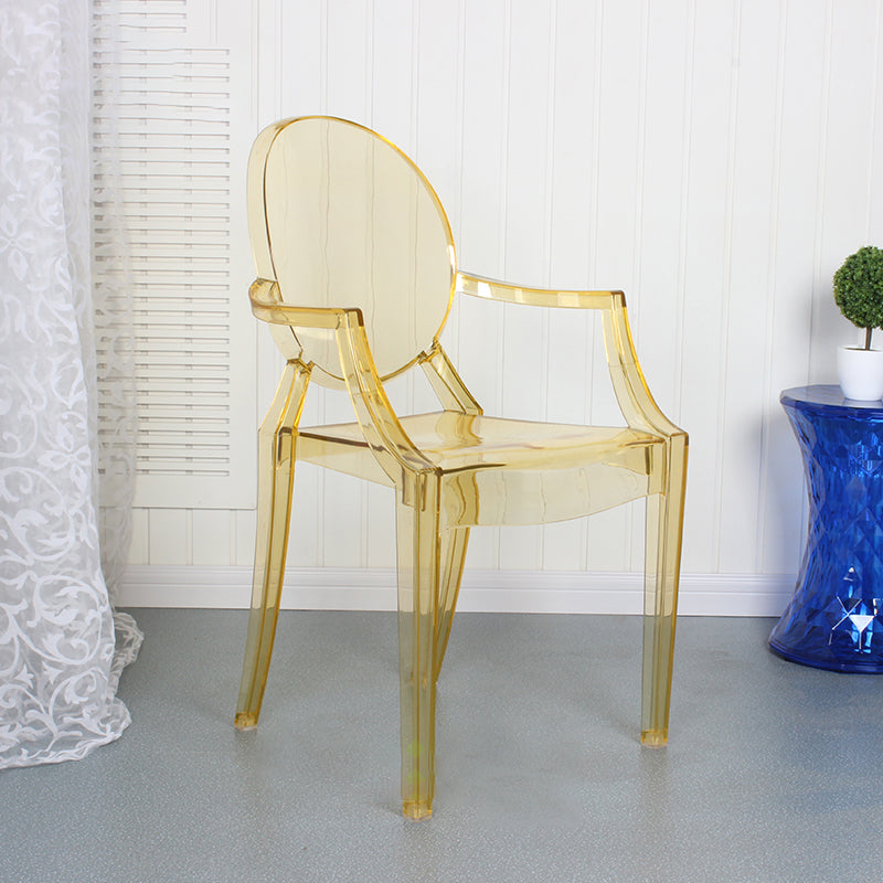 Eigentijdse stijl keuken eetstoelen plastic eetarm zijstoelen