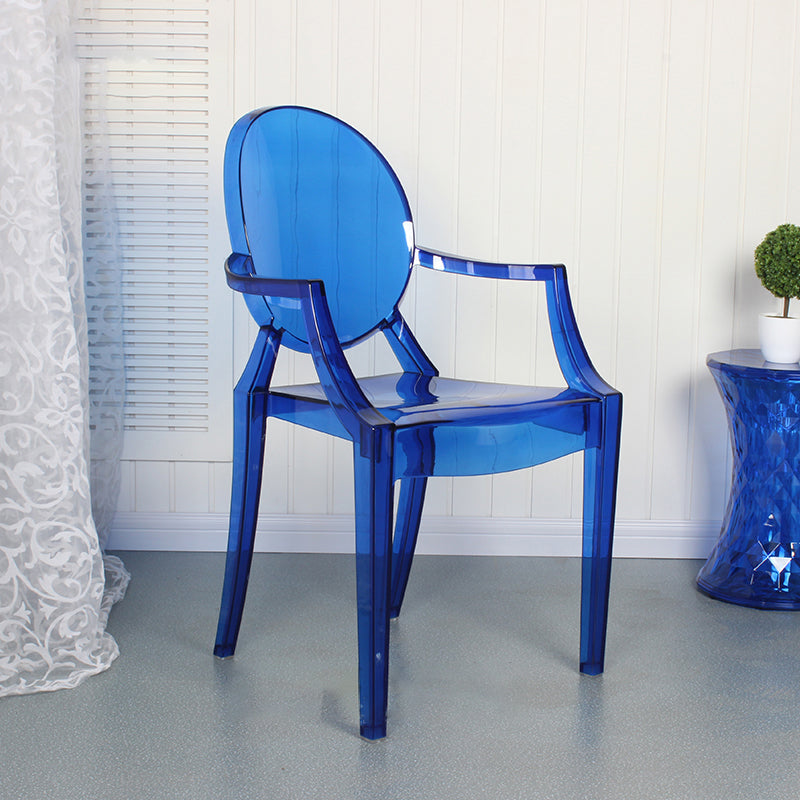 Eigentijdse stijl keuken eetstoelen plastic eetarm zijstoelen