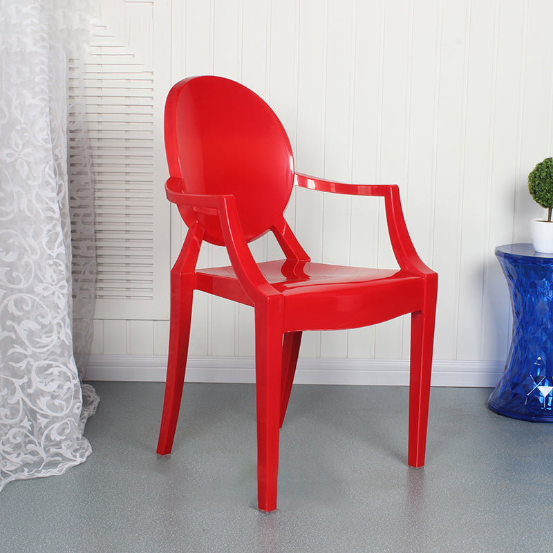 Eigentijdse stijl keuken eetstoelen plastic eetarm zijstoelen