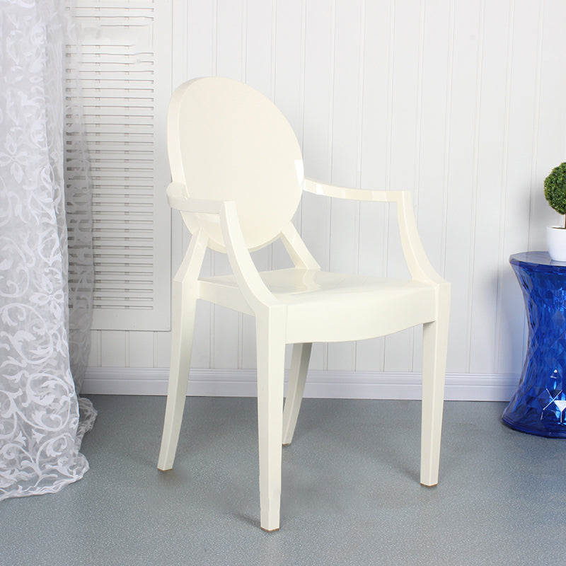 Eigentijdse stijl keuken eetstoelen plastic eetarm zijstoelen