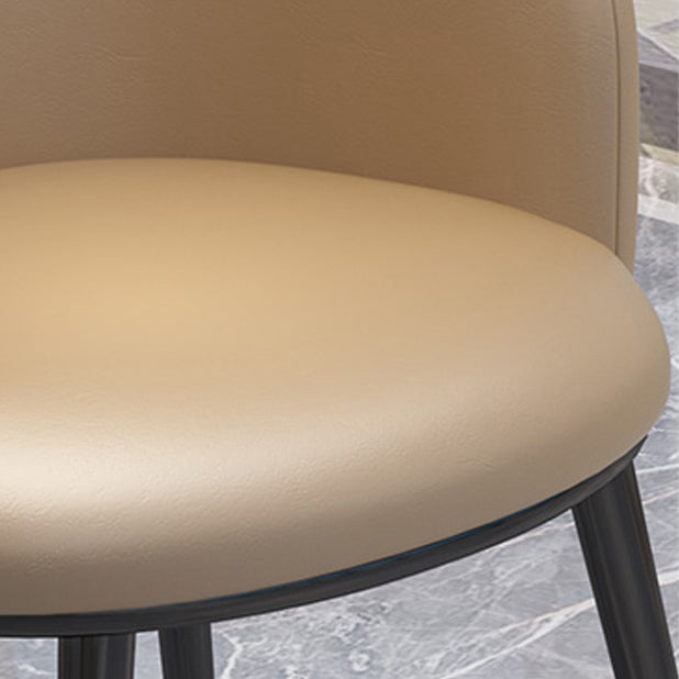 Silla de metal de estilo escandinavo, respaldo sólido, juego de sillas de cocina y comedor