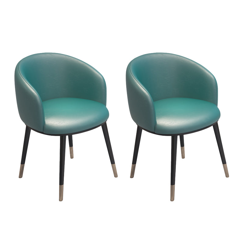 Silla de metal de estilo escandinavo, respaldo sólido, juego de sillas de cocina y comedor