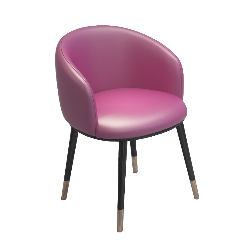 Silla de metal de estilo escandinavo, respaldo sólido, juego de sillas de cocina y comedor
