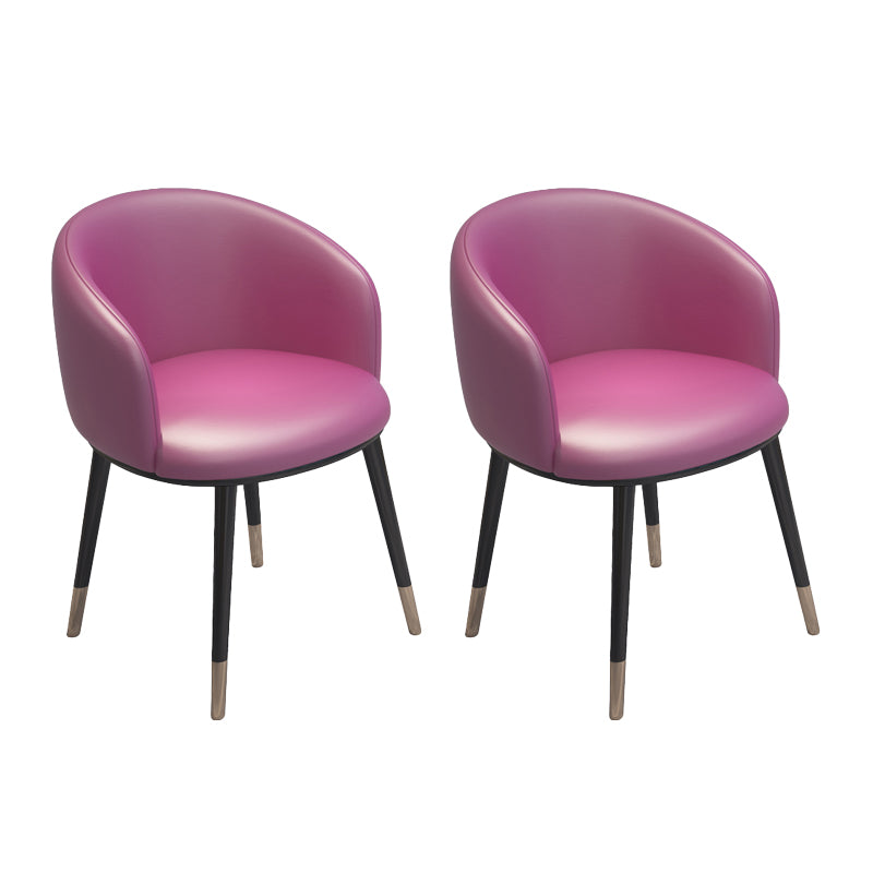 Silla de metal de estilo escandinavo, respaldo sólido, juego de sillas de cocina y comedor