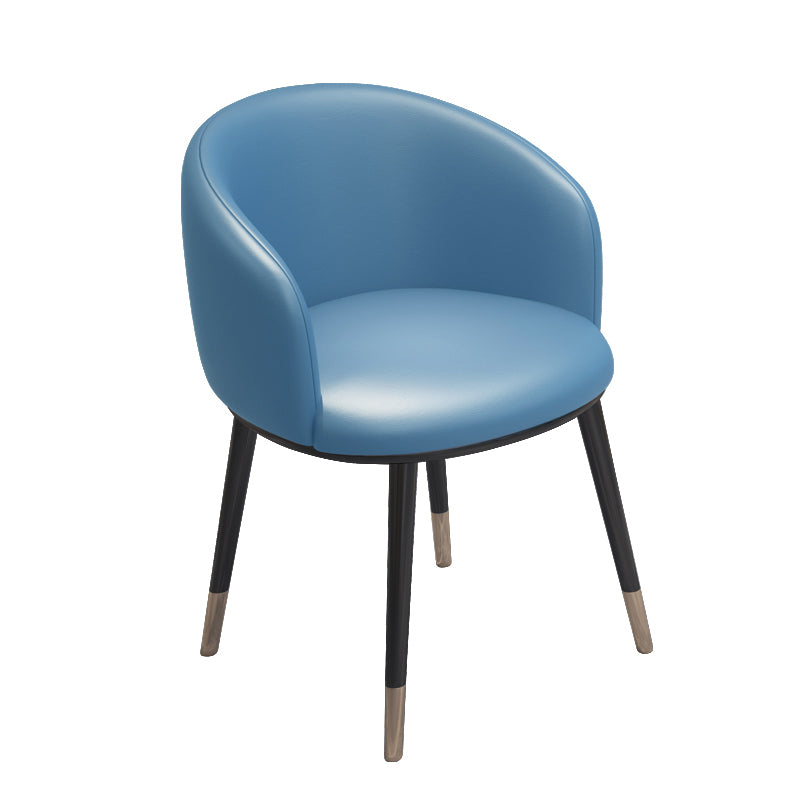 Silla de metal de estilo escandinavo, respaldo sólido, juego de sillas de cocina y comedor