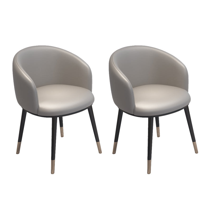 Silla de metal de estilo escandinavo, respaldo sólido, juego de sillas de cocina y comedor