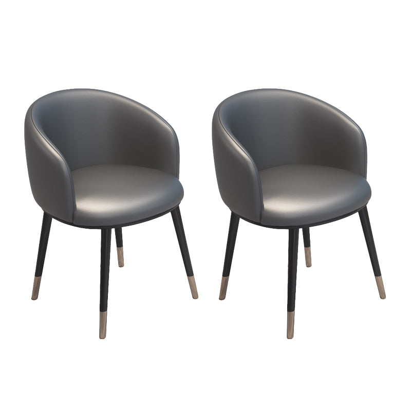 Silla de metal de estilo escandinavo, respaldo sólido, juego de sillas de cocina y comedor