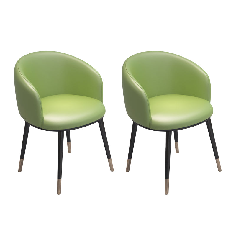Silla de metal de estilo escandinavo, respaldo sólido, juego de sillas de cocina y comedor