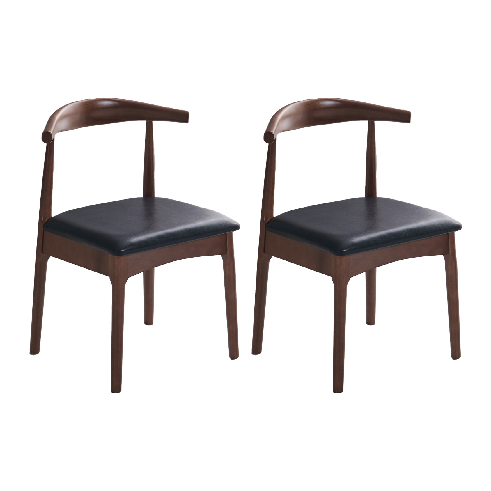 Silla lateral escandinava interior tapizada Silla de comedor de madera con respaldo abierto