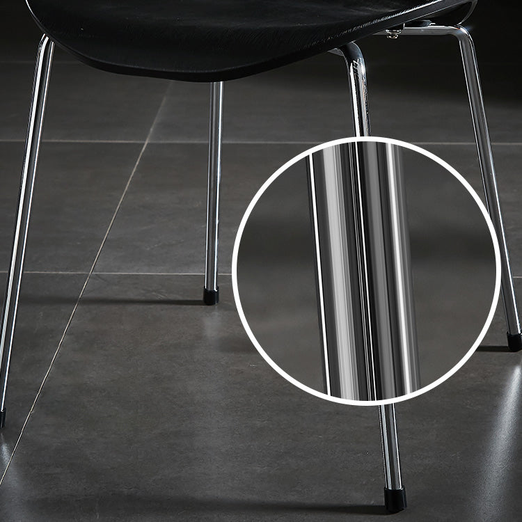 Sillas sin brazos para comedor con respaldo lateral, sillas laterales para comedor interior con patas de metal
