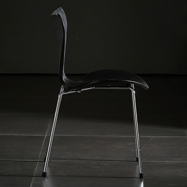 Sillas sin brazos para comedor con respaldo lateral, sillas laterales para comedor interior con patas de metal