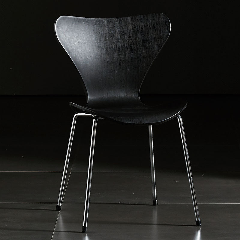 Sillas sin brazos para comedor con respaldo lateral, sillas laterales para comedor interior con patas de metal