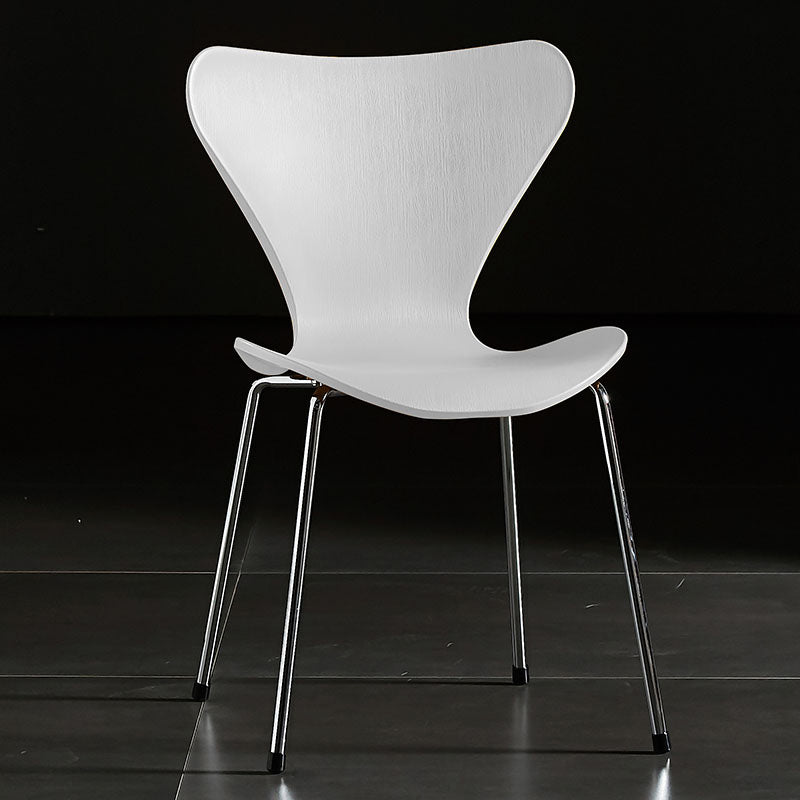 Sillas sin brazos para comedor con respaldo lateral, sillas laterales para comedor interior con patas de metal