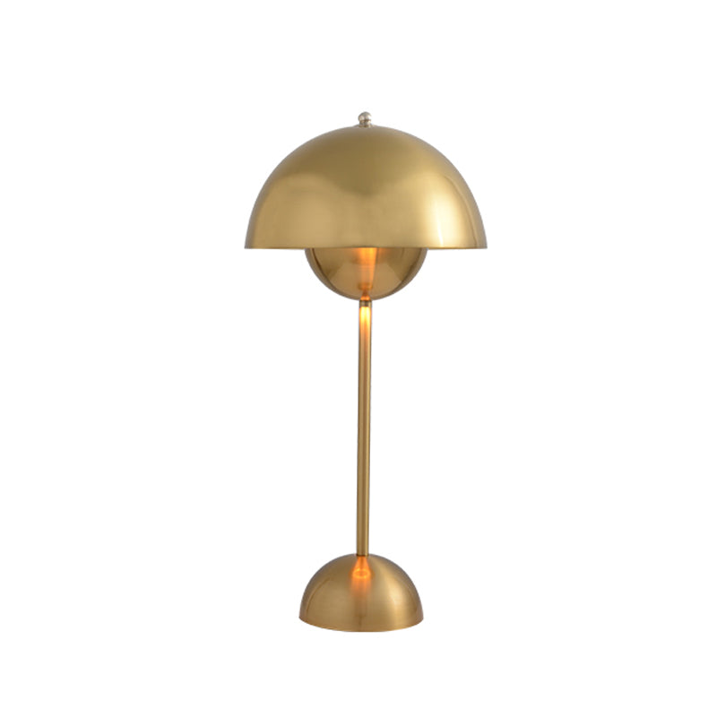 Modern Style Dome Night Table Lamp Metal 1-Light Nightstand Lamp