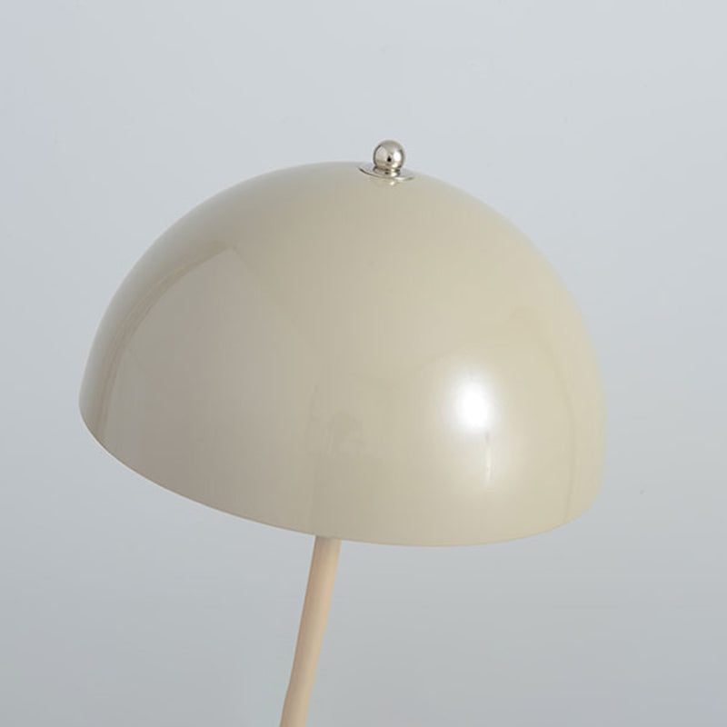 Modern Style Dome Night Table Lamp Metal 1-Light Nightstand Lamp