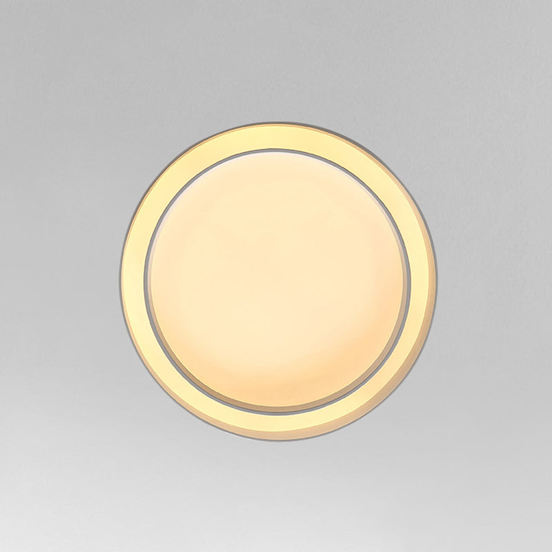 Lacquered Iron LED Ceiling Light in Modern Minimalist Style Acrylic Circular Flush Mount