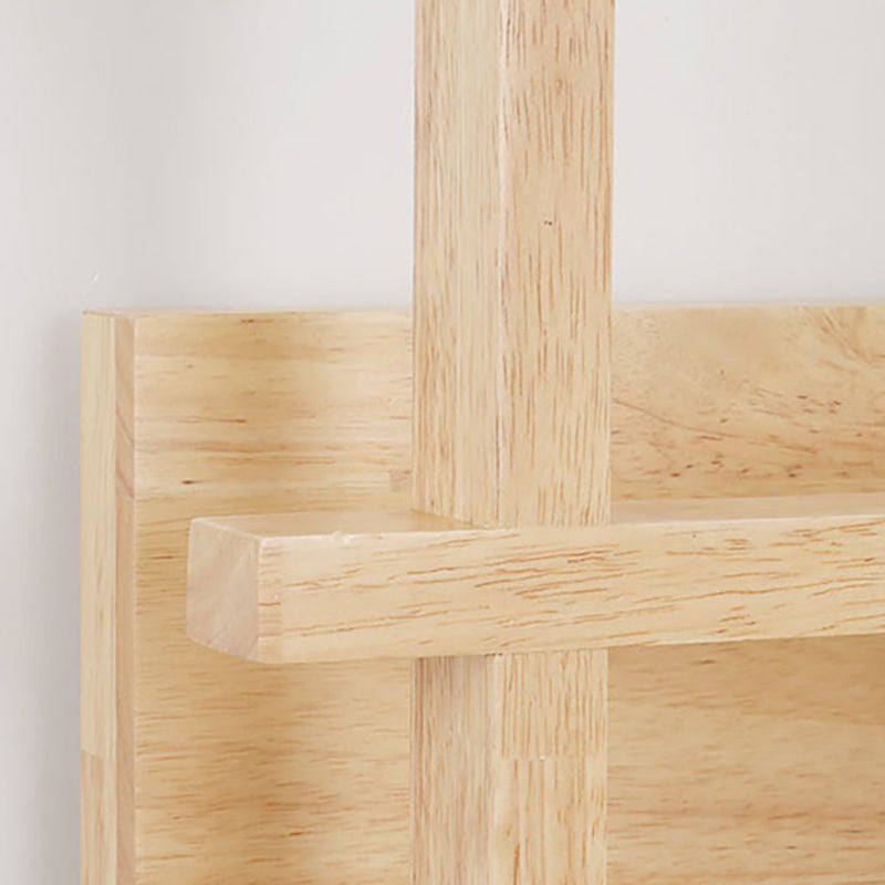 Wooden Geometric Ceiling Fixture in Modern Concise Style Glass Indoor Flush Mount