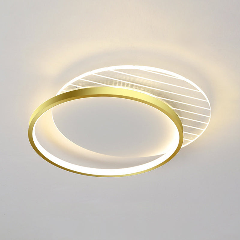 Plafonnier LED en forme de géométrie, Style Simple et moderne, en acrylique, pour salon