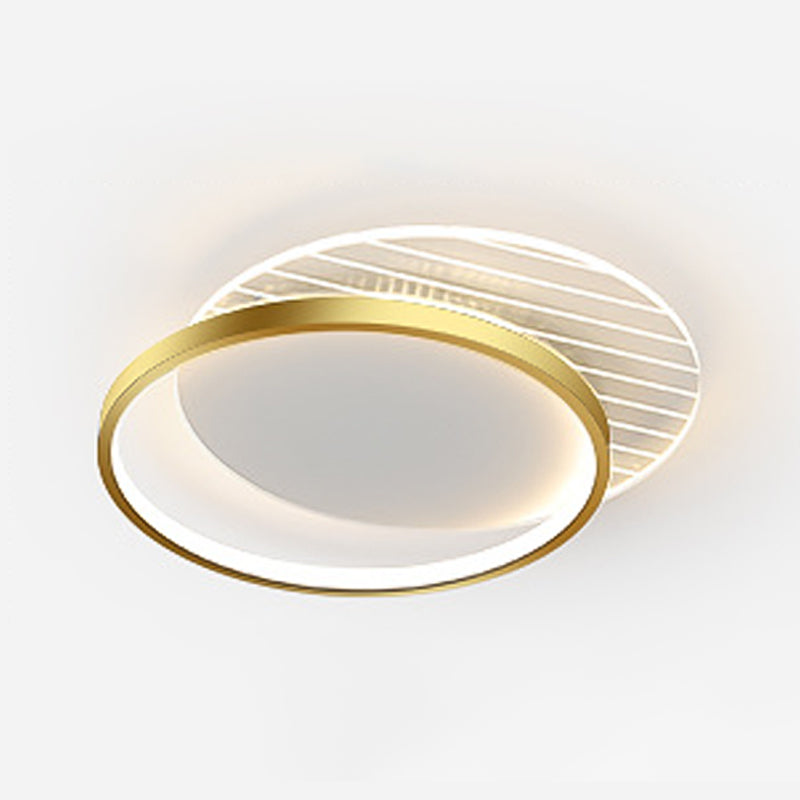 Lámpara de techo LED con forma geométrica de estilo moderno y sencillo, acrílico para sala de estar