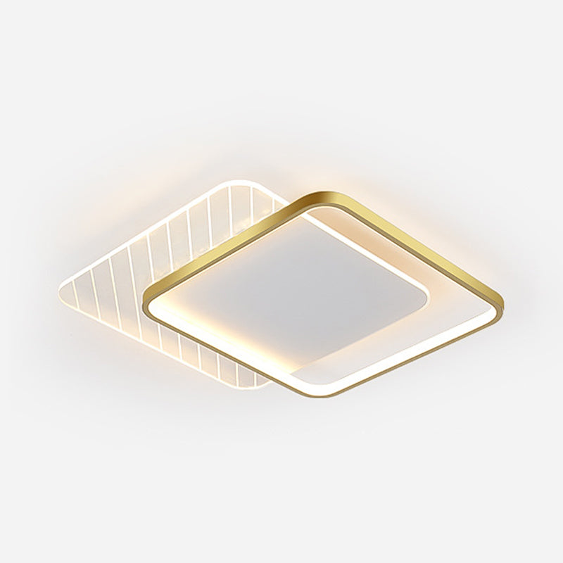 Plafonnier LED en forme de géométrie, Style Simple et moderne, en acrylique, pour salon
